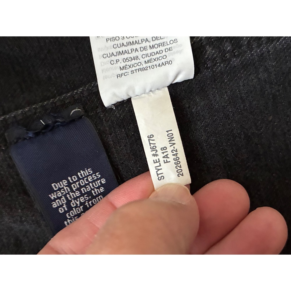 J.‎ Crew Mercantile Womens Black Denim Jacket J6776 Faded Stretch Jean Jacket XS - Picture 3 of 10